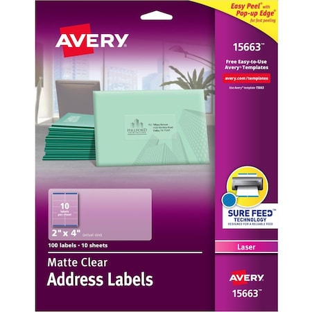 Avery Labels, Easypeel, 200/Pk AVE15663